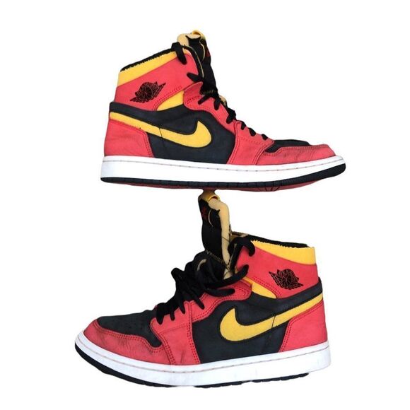 RARE 2020 Nike Air Jordan 1 High Zoom Air CMFT Black Chile Red Size 8 - Picture 1 of 16